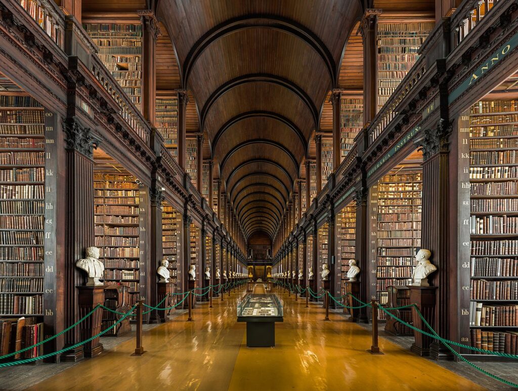 The library at Trinity College, Dublin University
